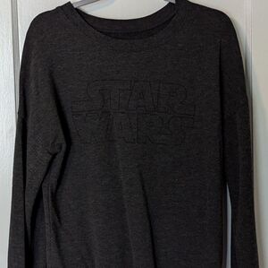 EUC: Star Wars L Dark Charcoal Gray Sweatshirt